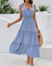 Load image into Gallery viewer, Side Slip High-Waisted A-Line Dress