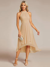 Load image into Gallery viewer, Midi Lining Length fold stream Empire Waist Dresses
