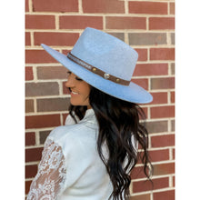 Load image into Gallery viewer, Decorative Trim Band Vegan Fabric C.C Panama HAT WF5