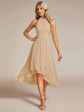 Load image into Gallery viewer, Midi Lining Length fold stream Empire Waist Dresses