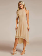 Load image into Gallery viewer, Midi Lining Length fold stream Empire Waist Dresses