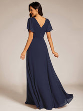 Load image into Gallery viewer, Midi Length Ruffles Sleeves Chiffon Dresses