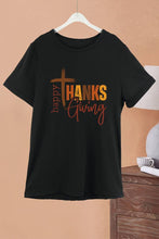 Load image into Gallery viewer, Happy Thanksgiving Print Graphic Top STC356D134