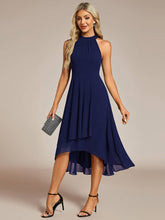 Load image into Gallery viewer, Midi Lining Length fold stream Empire Waist Dresses