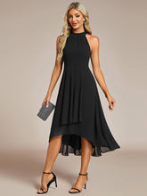 Load image into Gallery viewer, Midi Lining Length fold stream Empire Waist Dresses