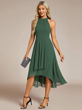 Load image into Gallery viewer, Midi Lining Length fold stream Empire Waist Dresses