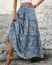 Load image into Gallery viewer, Floral Panels Maxi A-Line Skirt