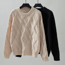 Load image into Gallery viewer, Diamond-Checked Pullover Sweater