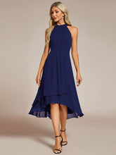 Load image into Gallery viewer, Midi Lining Length fold stream Empire Waist Dresses