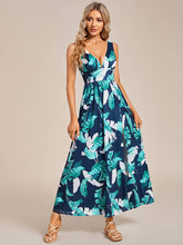Load image into Gallery viewer, Tea Length Side Split Printed Dresses