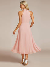 Load image into Gallery viewer, Midi Lining Length fold stream Empire Waist Dresses