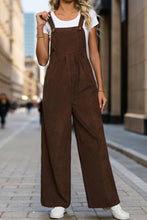 Load image into Gallery viewer, Coffee One Piece Corduroy Overall BFZY1104