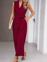 Load image into Gallery viewer, Sleeveless Wrapped Jumpsuit