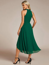 Load image into Gallery viewer, Midi Lining Length fold stream Empire Waist Dresses