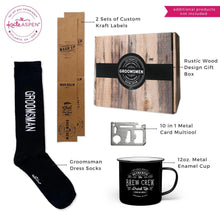 Load image into Gallery viewer, Brew Crew Groomsman Gift Box