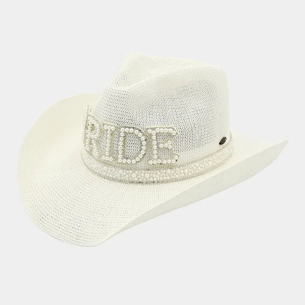 BRIDE Pearl White Cowboy Hat