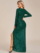 Load image into Gallery viewer, Pleated Sequin Dresss