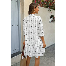 Load image into Gallery viewer, A-line Bow Loose Fit Dress