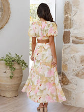 Load image into Gallery viewer, Sexy slim waist v neck long dress