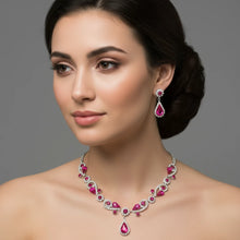 Load image into Gallery viewer, Floral Vines Dangle Rhinestone set