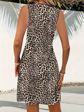 Load image into Gallery viewer, Twist Knot Leopard Dress