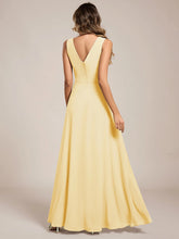 Load image into Gallery viewer, A-line sleeveless bridesmaid dress