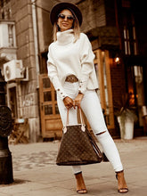 Load image into Gallery viewer, Casual loose high neck sweater