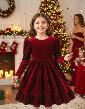 Load image into Gallery viewer, Velvet Bow Dress