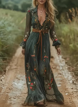 Load image into Gallery viewer, Ethnic Resort Dress