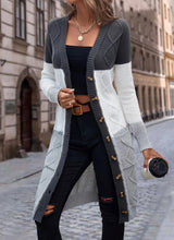 Load image into Gallery viewer, Color-block Cardigan