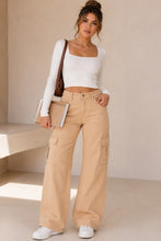 Load image into Gallery viewer, Wide Leg Cargo Pant