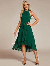 Load image into Gallery viewer, Midi Lining Length fold stream Empire Waist Dresses