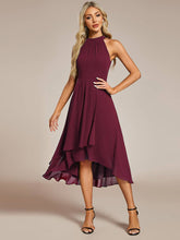 Load image into Gallery viewer, Midi Lining Length fold stream Empire Waist Dresses