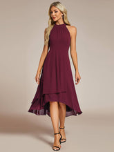 Load image into Gallery viewer, Midi Lining Length fold stream Empire Waist Dresses