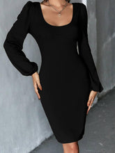 Load image into Gallery viewer, Twisted Back Long Sleeve Dress