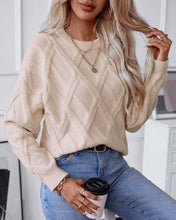 Load image into Gallery viewer, Diamond-Checked Pullover Sweater