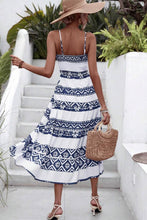 Load image into Gallery viewer, BOHEMIAN GEOMETRIC PRINT HALTER DRESS