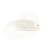 Load image into Gallery viewer, BRIDE Vegan Fabric Cowboy Hat VCC0070