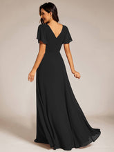 Load image into Gallery viewer, Midi Length Ruffles Sleeves Chiffon Dresses