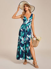 Load image into Gallery viewer, Tea Length Side Split Printed Dresses