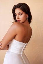 Load image into Gallery viewer, Satin Strapless Bridal Gown