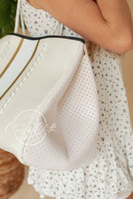 Load image into Gallery viewer, Neoprene Bag w/ Gold Stripes