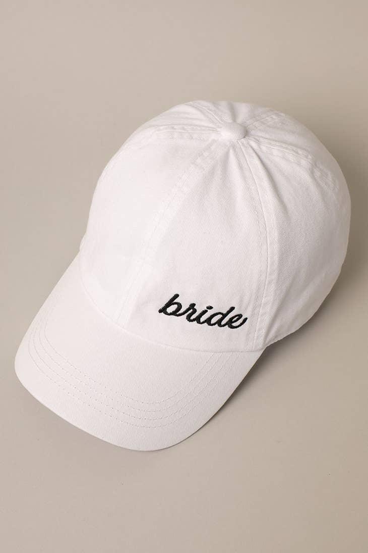 Bride Embroidered Baseball Cap
