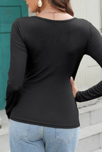 Load image into Gallery viewer, Solid U-Neck Long Sleeve
