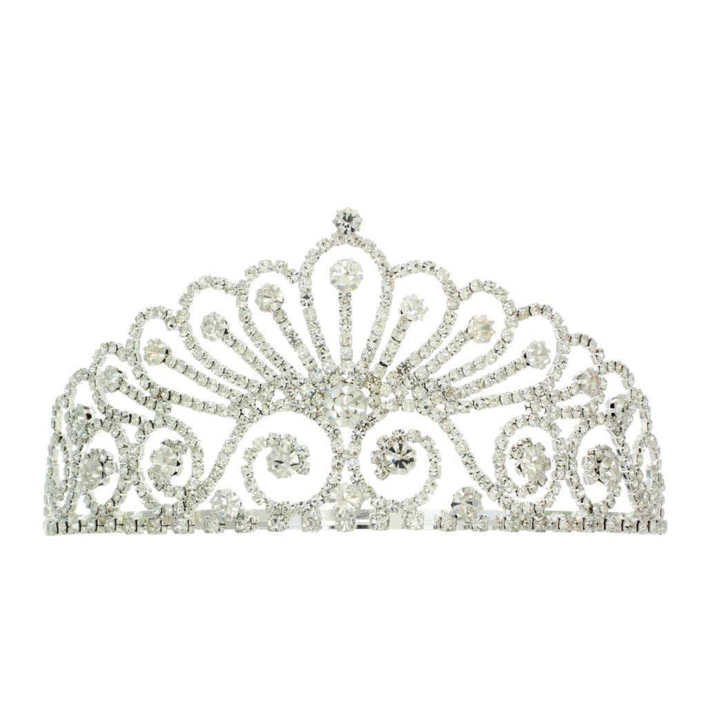 Rhinestone Tiara, Silver