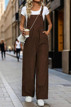 Load image into Gallery viewer, Coffee One Piece Corduroy Overall BFZY1104
