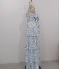 Load image into Gallery viewer, Bow Party Floral Cake Tiered Dress
