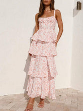 Load image into Gallery viewer, Bow Party Floral Cake Tiered Dress
