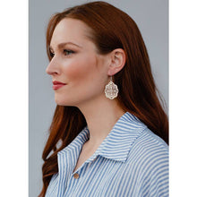 Load image into Gallery viewer, E-719 Silver Cutout Earrings
