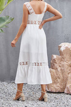 Load image into Gallery viewer, Lace Strap Hollow Waist Maxi Dress
